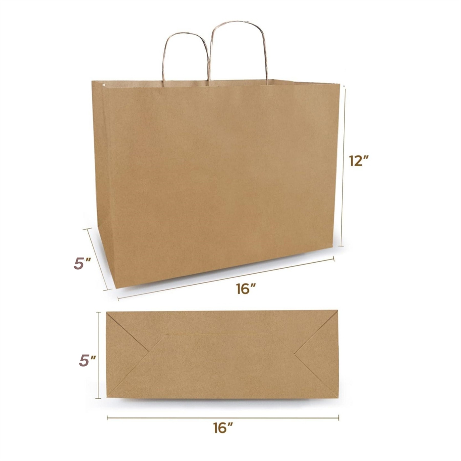 Large Kraft Paper Shopping Bag 4