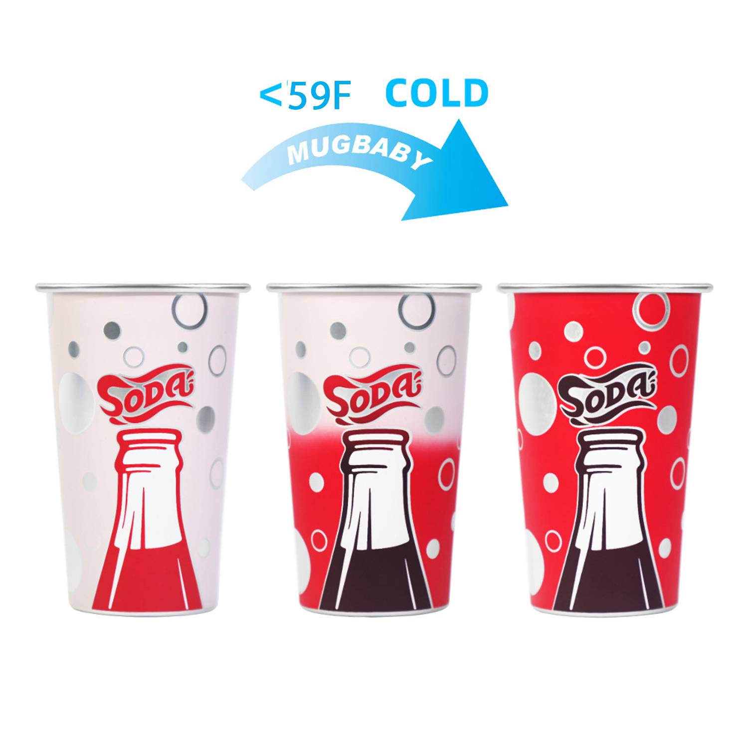 15oz Color-Changing Aluminum Cup for Cold Drinks & Beer 9