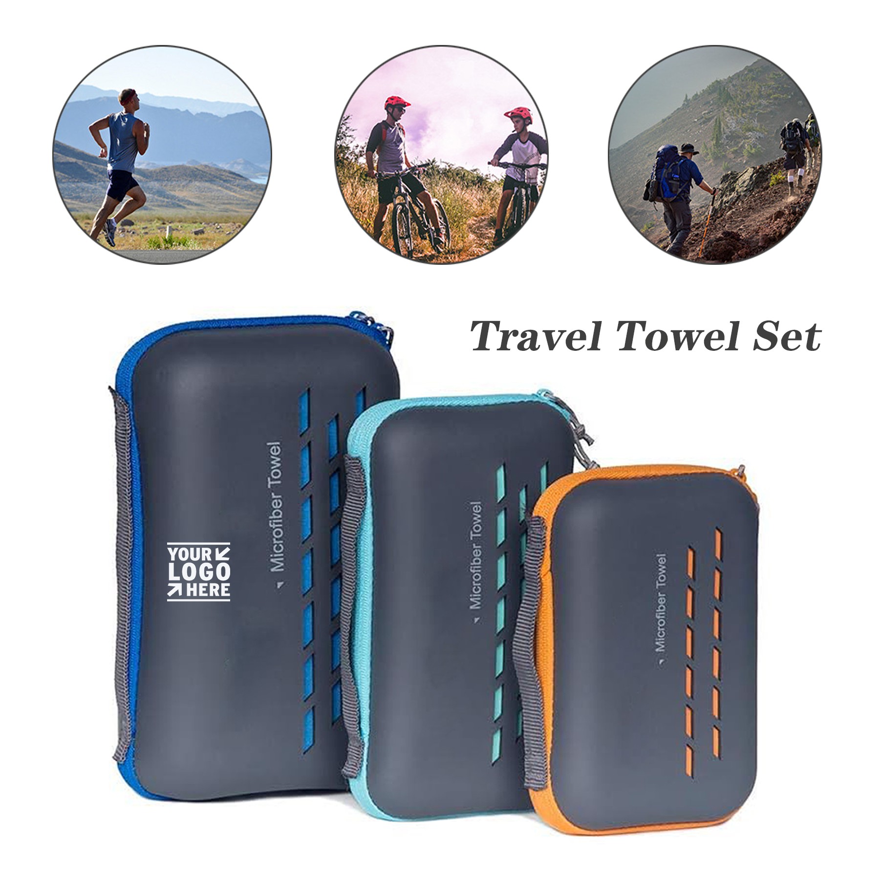 Travel Soft Super Absorbent Fast Drying Microfiber Camping Hiking Towel for Beach Gym Backpack 2