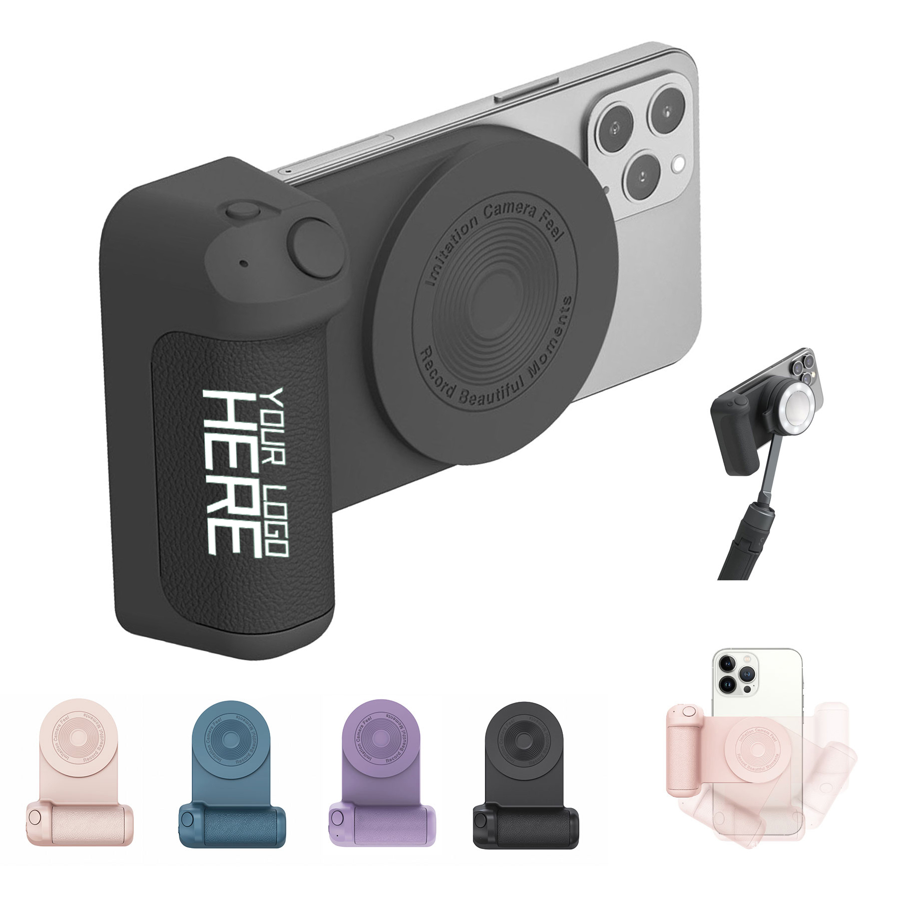 Selfie Magnetic Anti Shake Phone Camera Grip 2