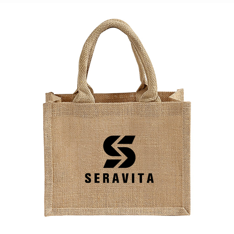 Carmel Jute Wedding Tote Bag 3