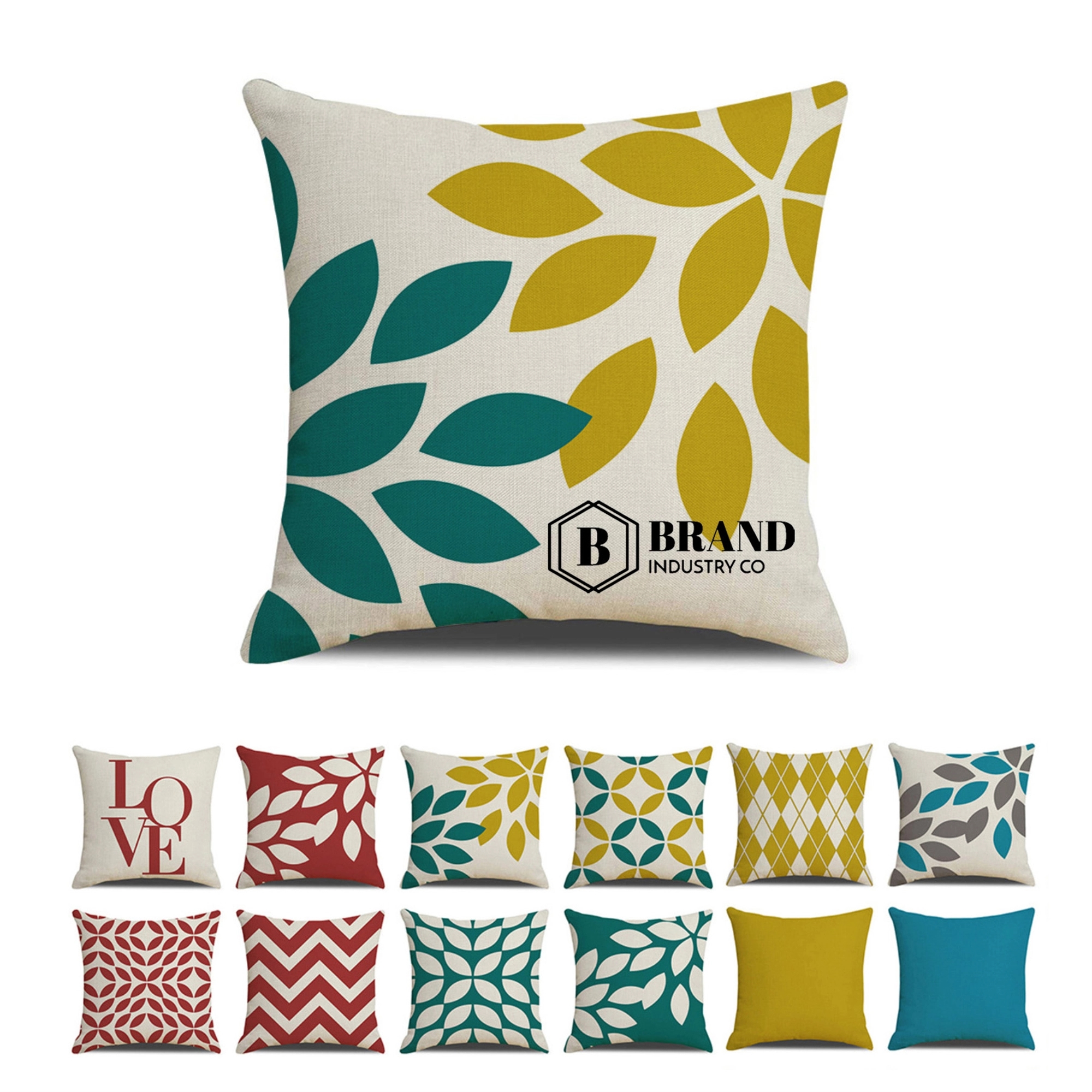 Full Dye Sublimation Throw Pillow Cover Cushion 7