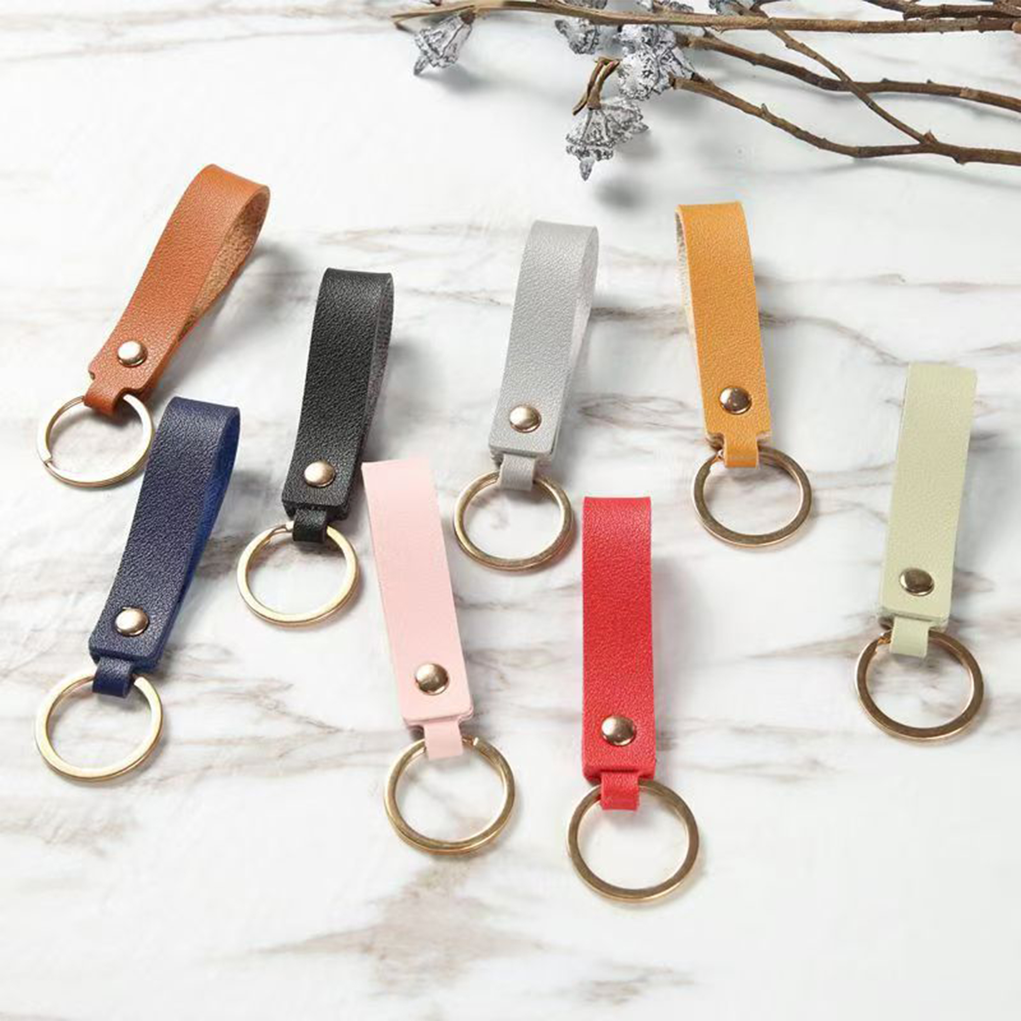 Leather Custom Keychain 3