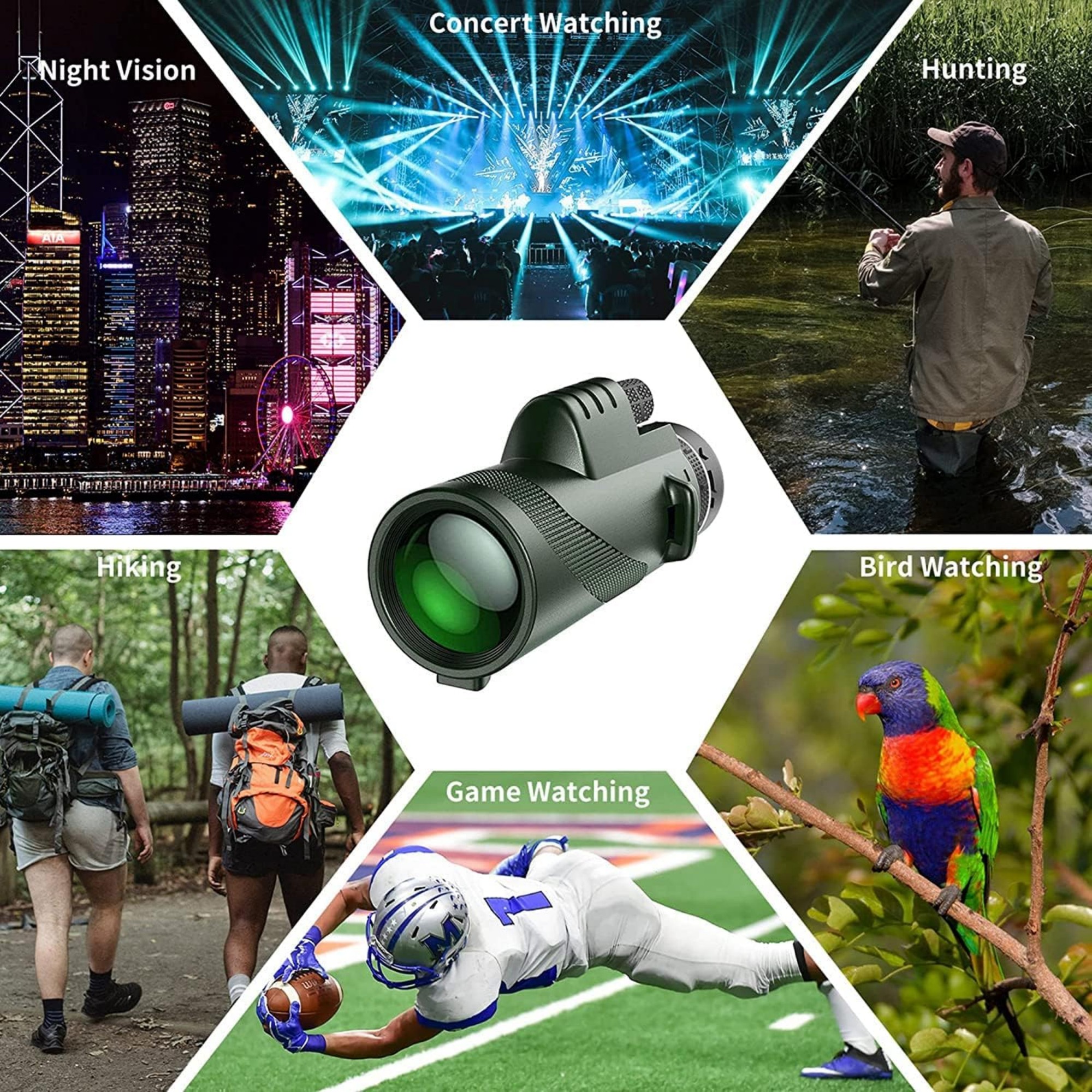 80x100 High Powered Monocular Telescope 5