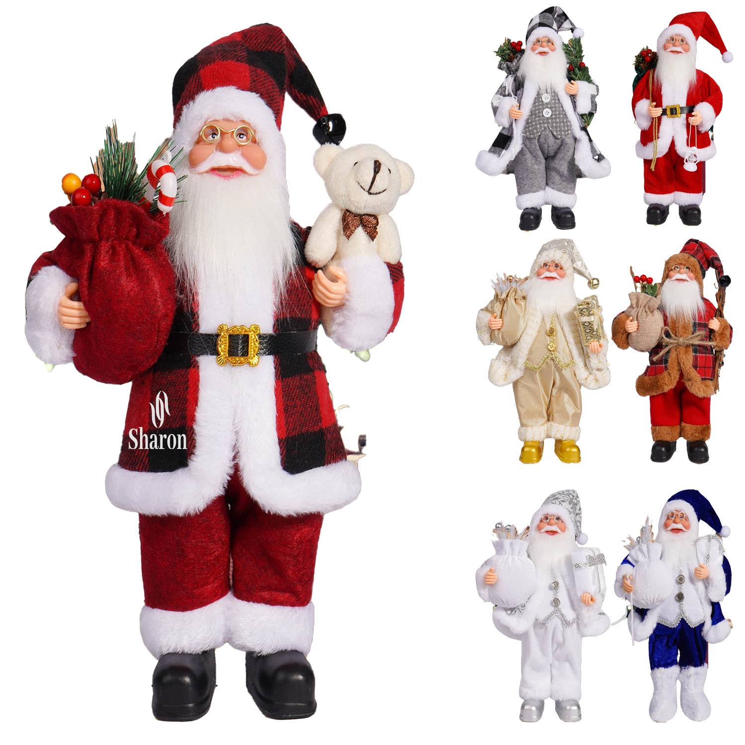 12" Santa Claus Christmas Decorations Toys 2