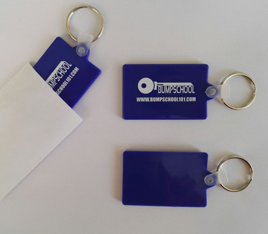 Flexible Soft PVC Keychain with Split Keyring 1