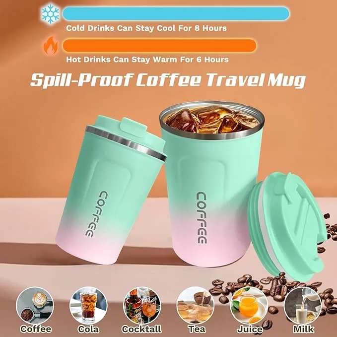 12oz Stainless Steel Vacuum Thermos Coffee Tumblers 1