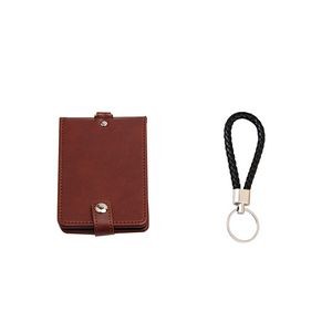 PU Key Chain 5 Pockets Folded PU Leather Card Holder 14