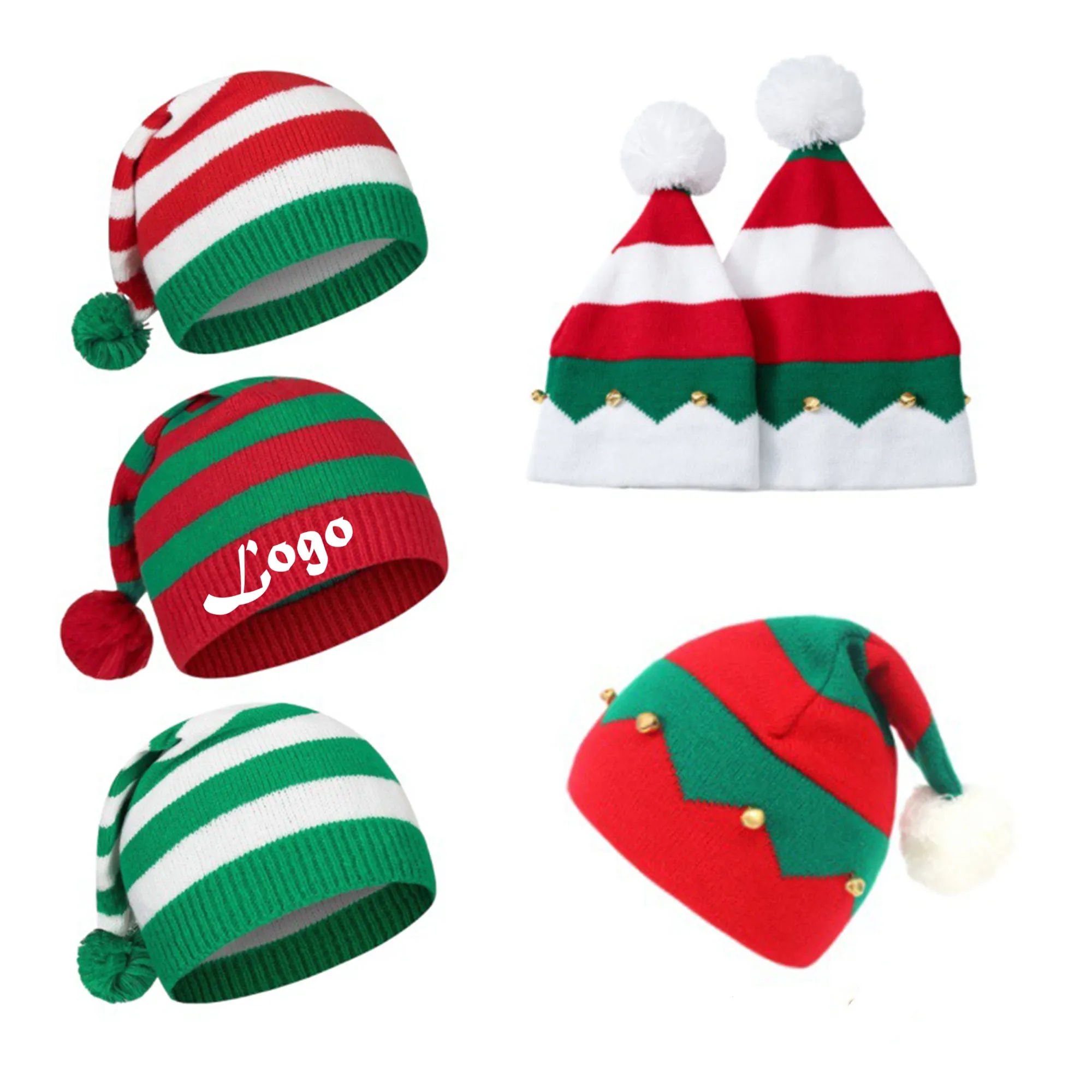 Christmas Beanie Knit Hat Holiday Hat