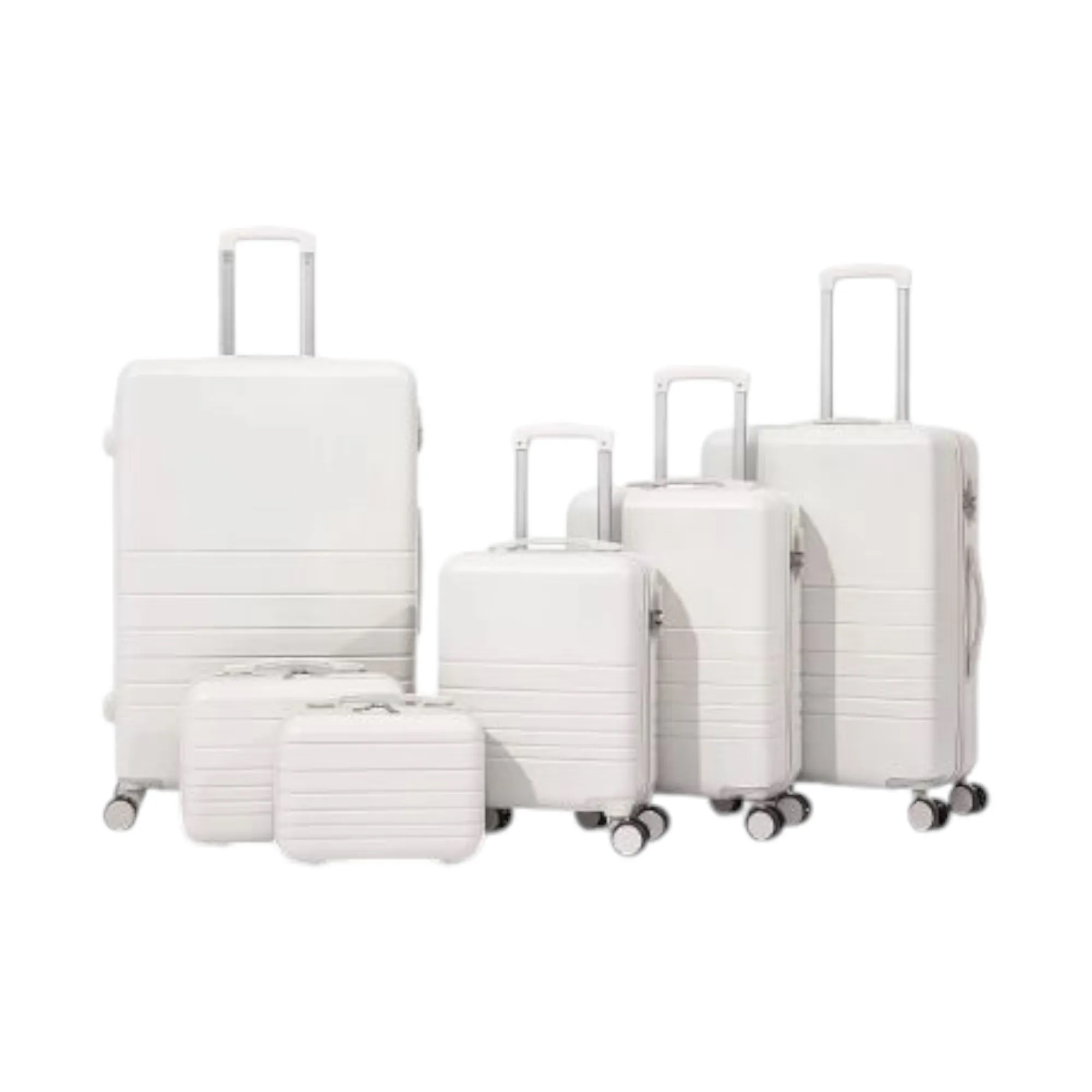 6-Piece Hardside Luggage Set with Spinner Wheels 7