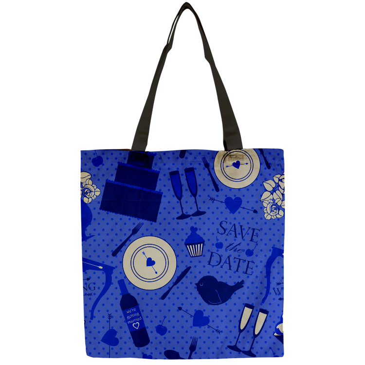 Flat Vibrant Cotton Tote Bag 12