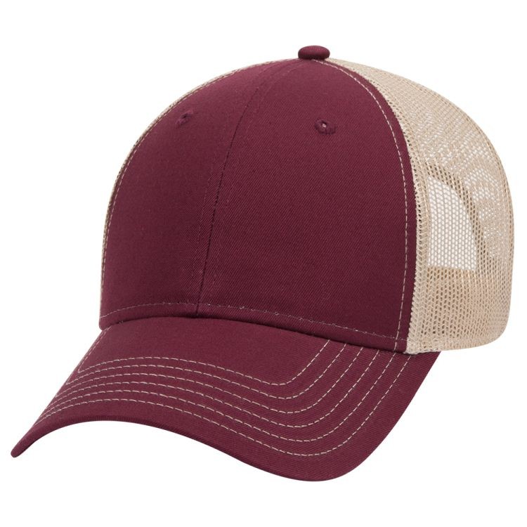 OTTO CAP® 6 Panel Low Profile Mesh Back Trucker Hat 205