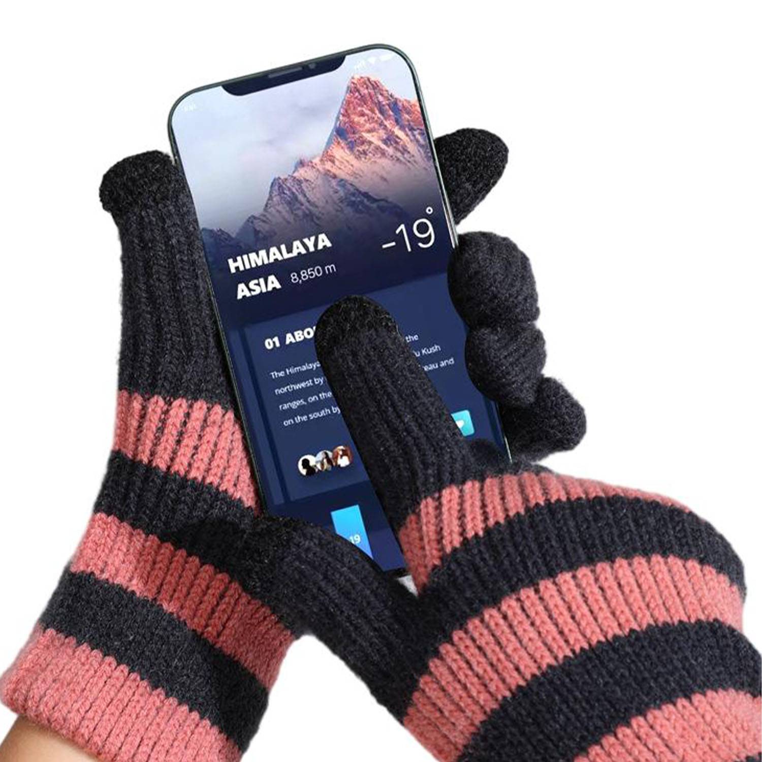 Winter warm sports touch screen gloves for men 3