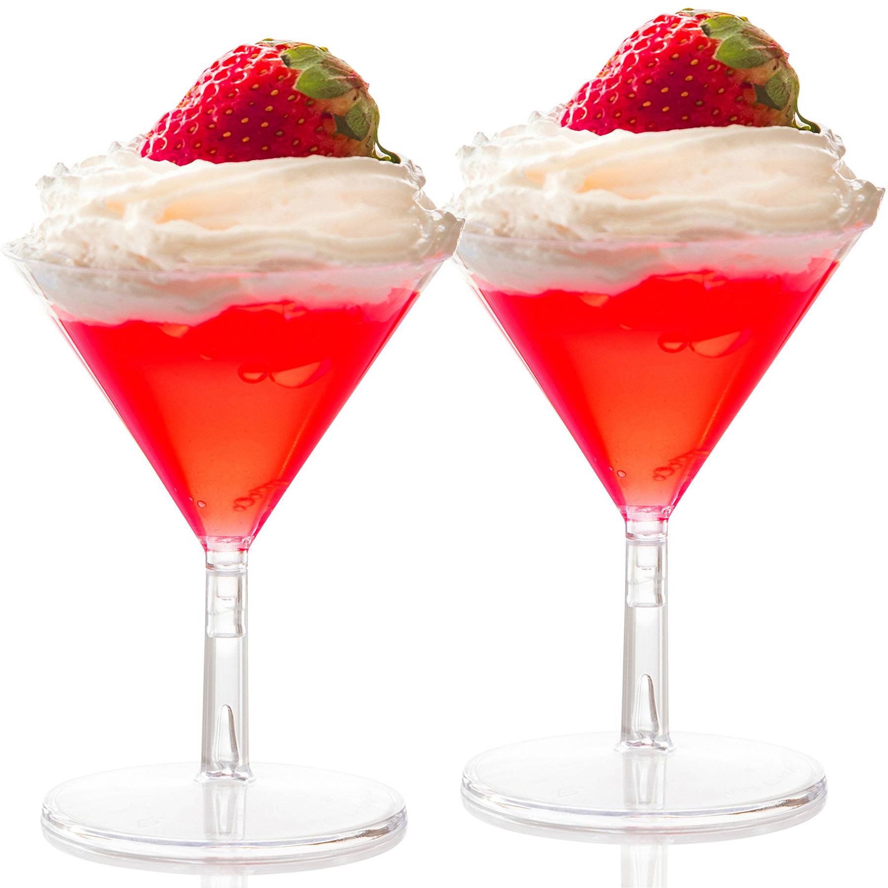2oz Mini Dessert Cups Plastic Cocktail Glasses 5