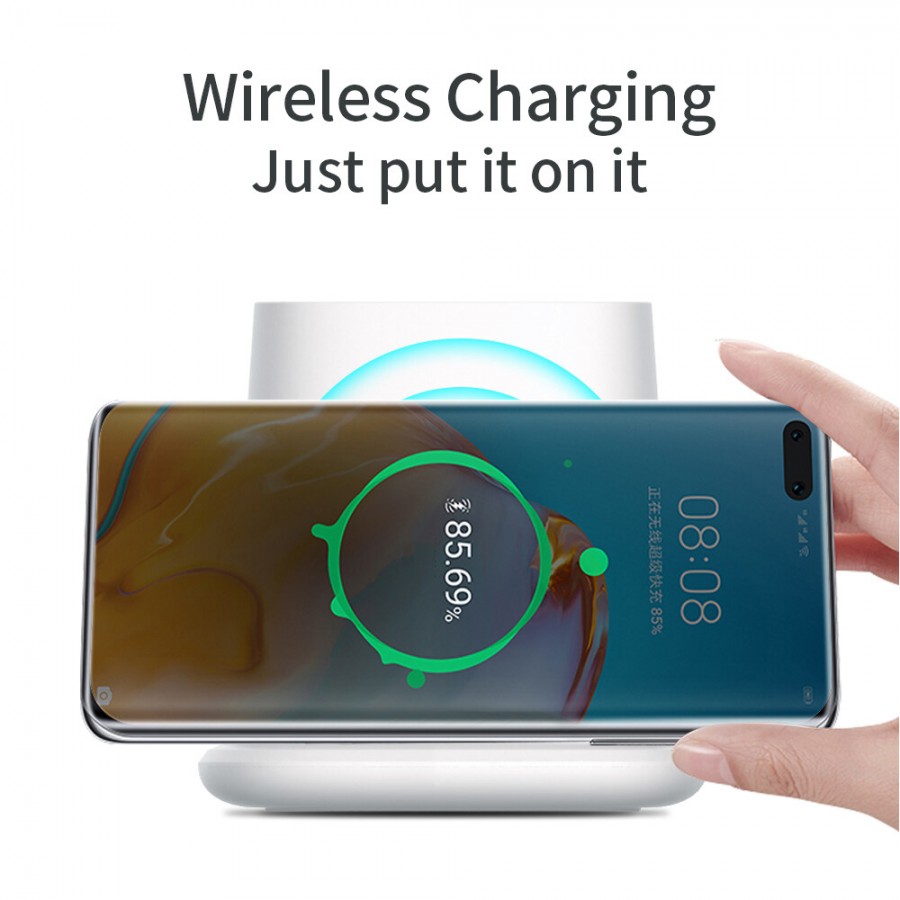 5W Wireless Charger Pen Holder With Dual USB Charging Ports 4