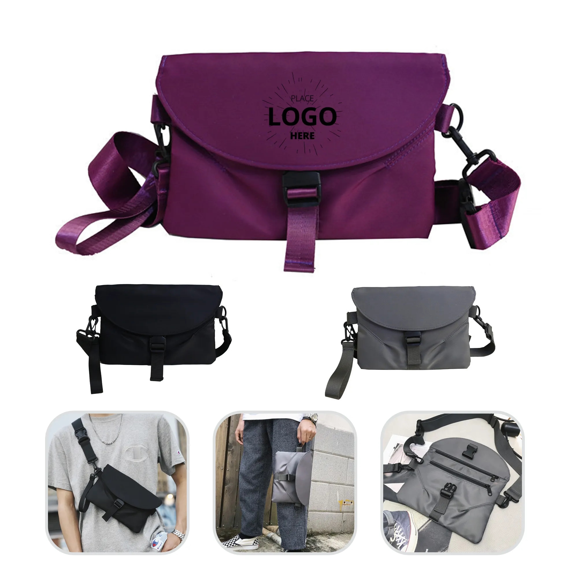 Nylon Messenger Bag 2