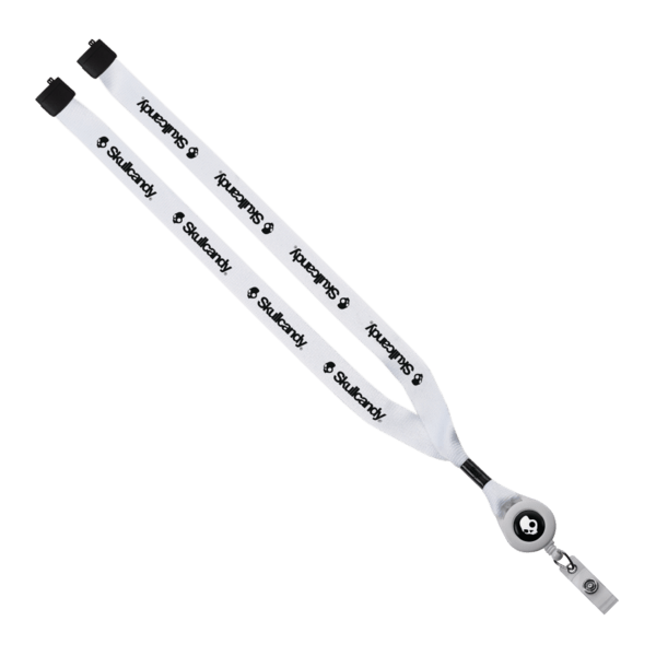 3/4" Polyester Lanyard with Metal Crimp & Retractable Badge Reel 9