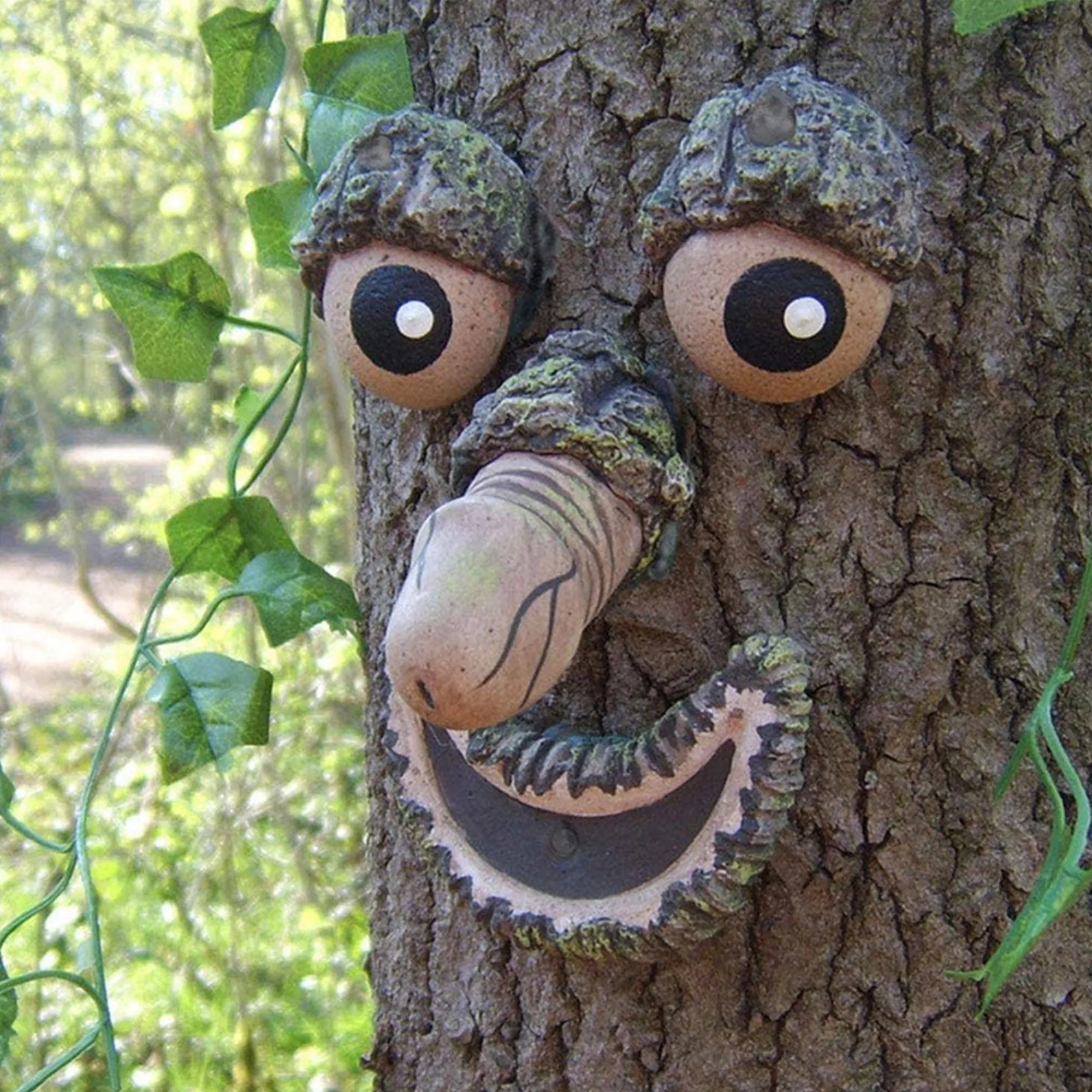 Customized Luminous Tree Face Expression Resin Ornament 4