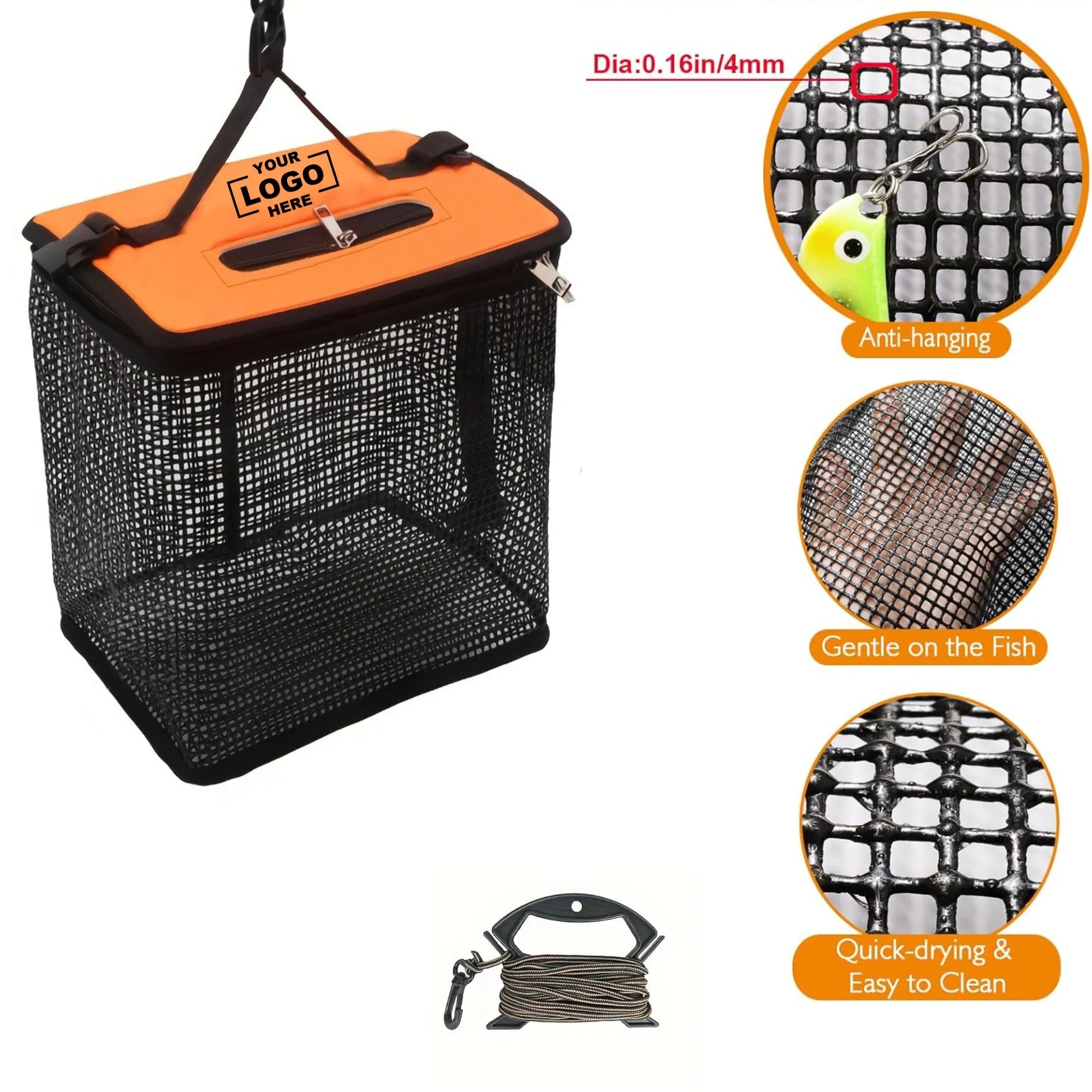 Portable Quick-Drying Fishing Net Bag