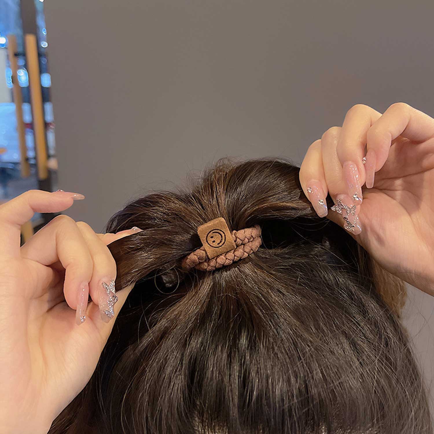 Custom Terry Cloth Seamless High-Elasticity Hair Ties 8