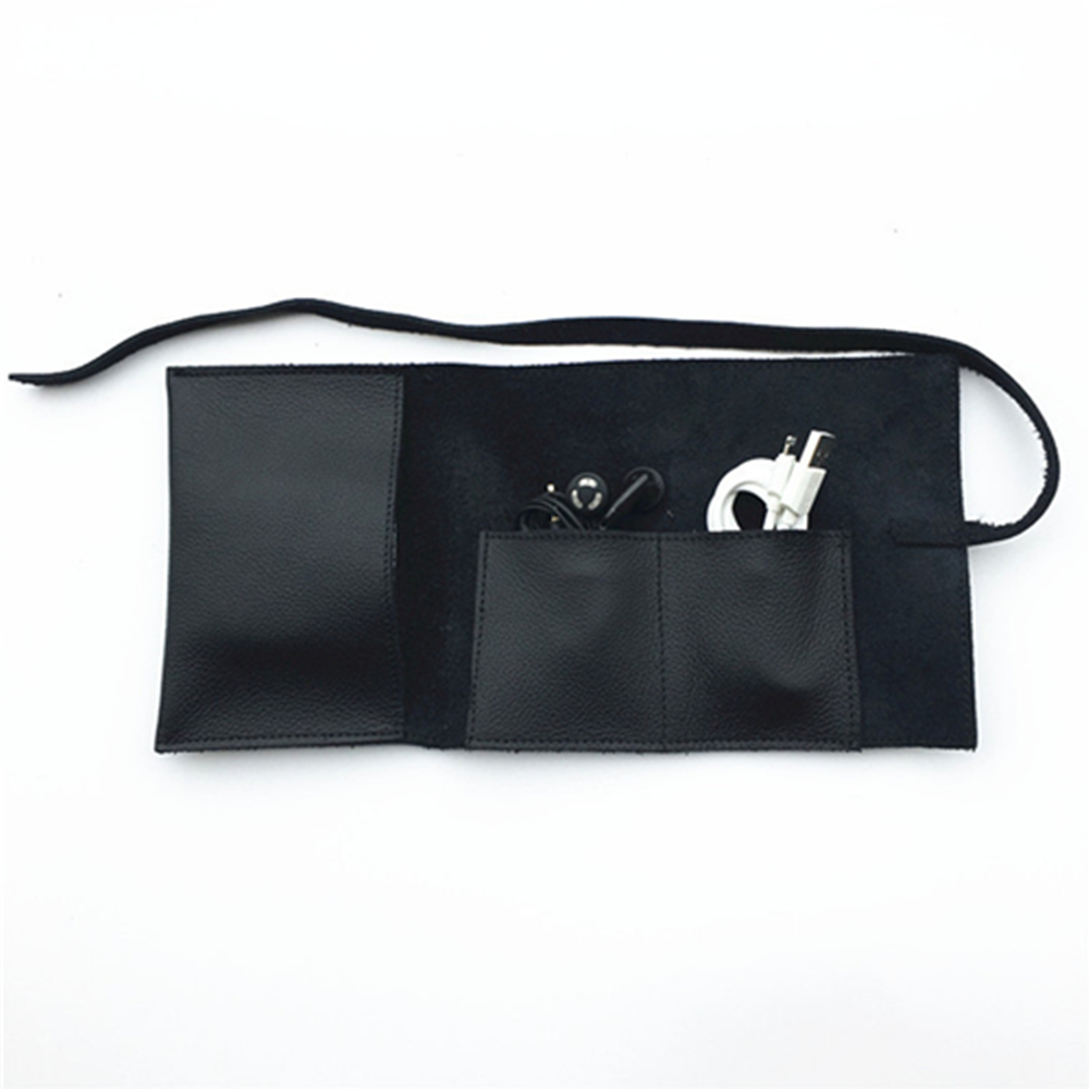 PU Leather Organizer Traveling Cord Wrap 2