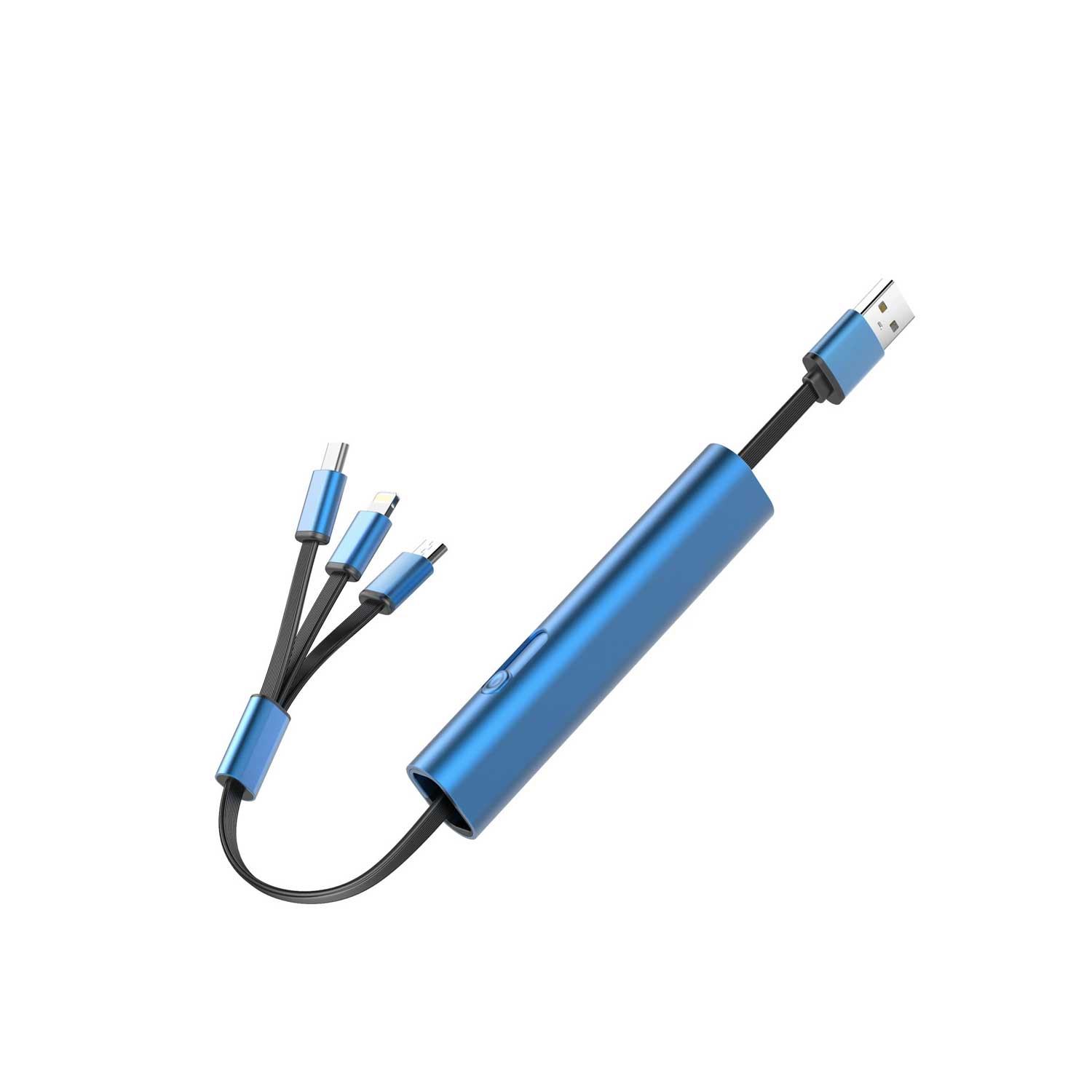 3-in-1 Retractable Charging Cable w/ Logo 5