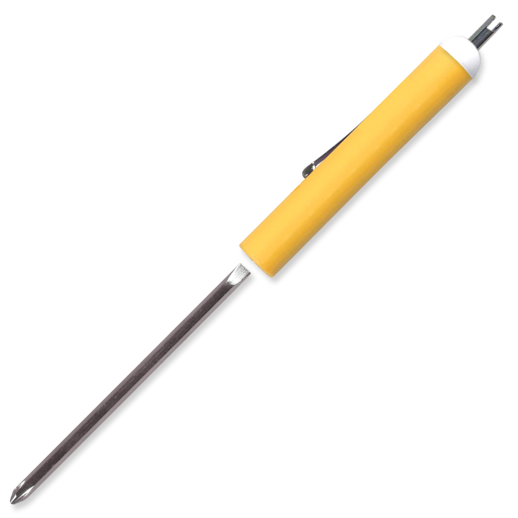 Pocket Screwdriver Reversible Flat Blade + Valve Stem Top 43