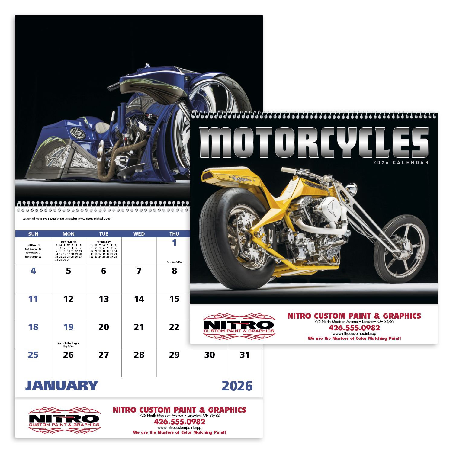 Good Value™ Motorcycles - Spiral Calendar 41