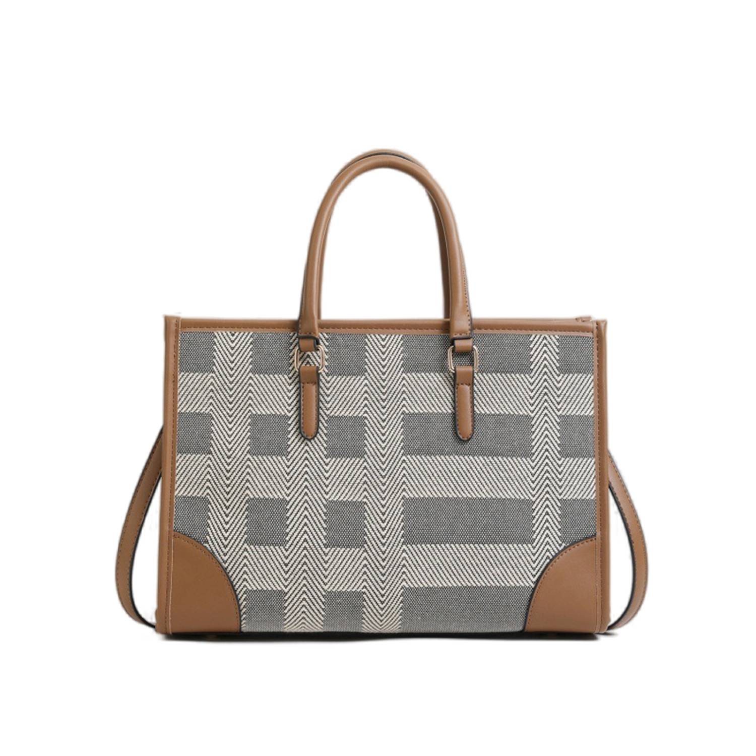 Canvas Tote Bag Large Capacity Twill Clash Color, custom tote bag with logo imprint 5