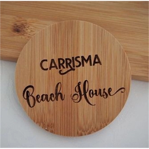 Round Bamboo Coasters 4