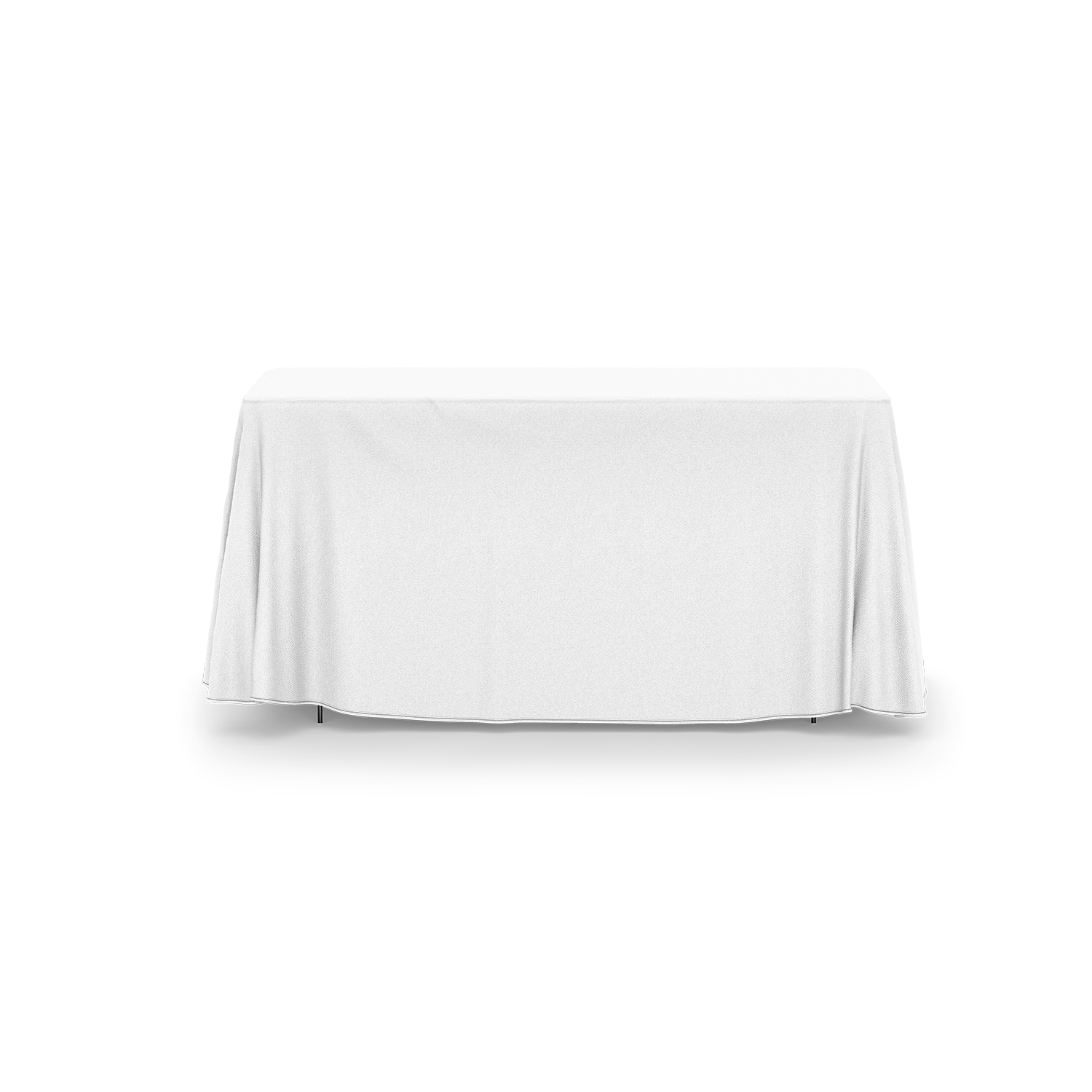Custom all over and sublimated 4 Foot 3 Sided Table Drape 4
