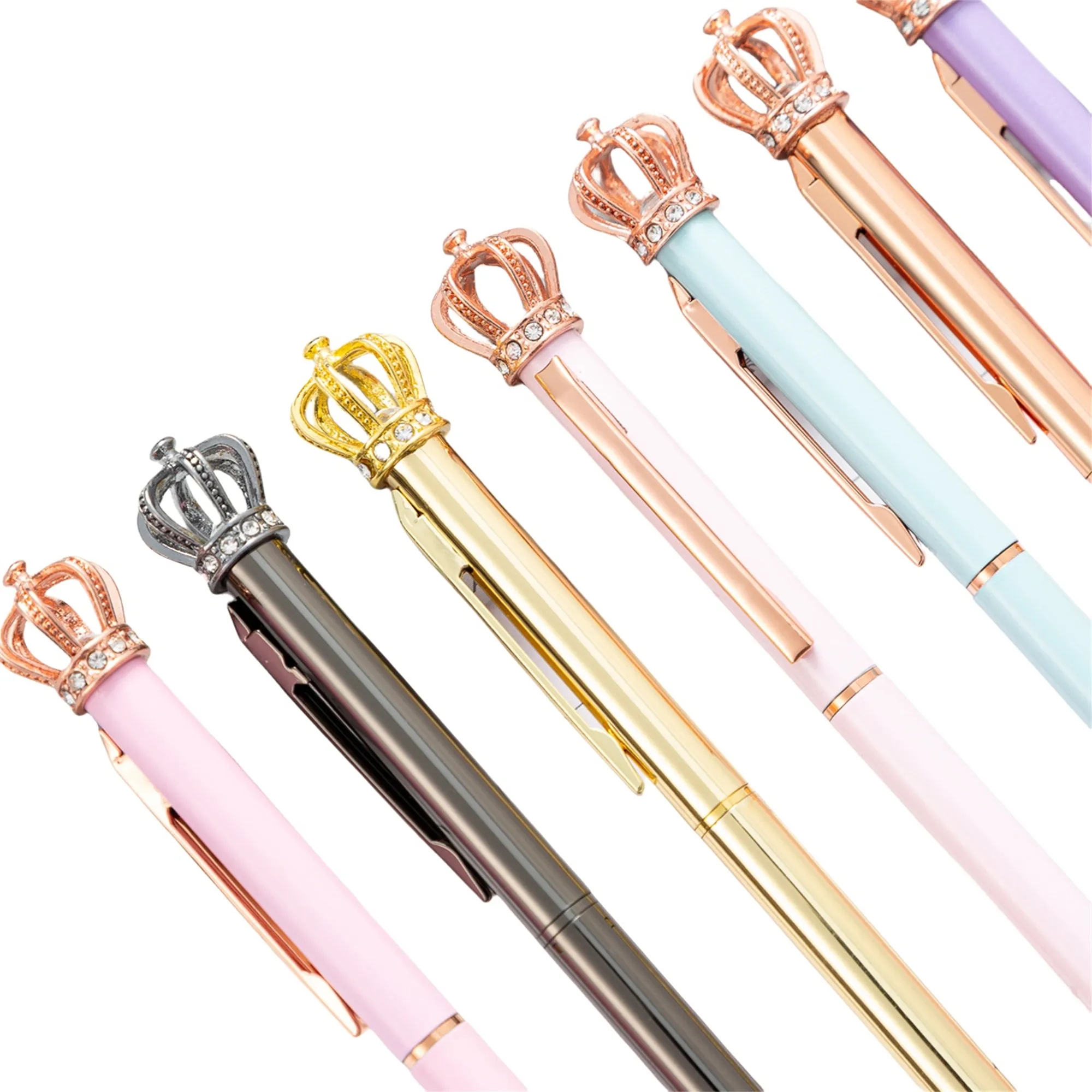 MOQ 50 Crystal Crown Shape Ballpoint Pen 1