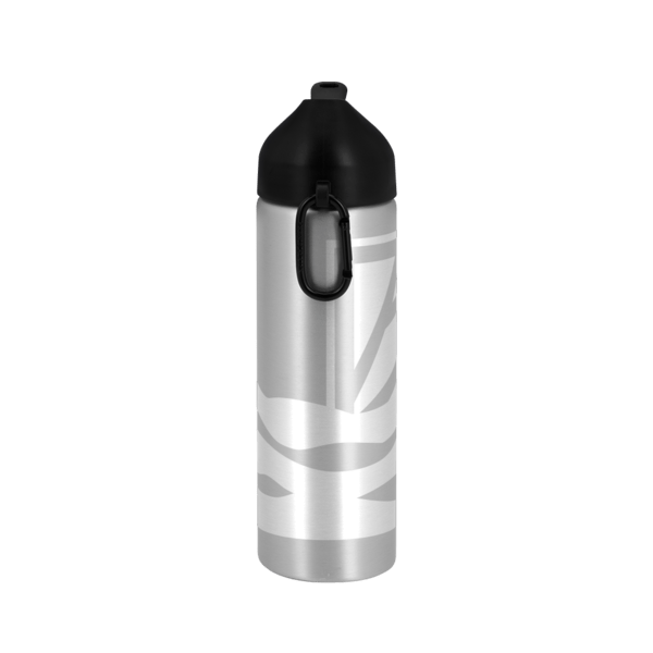 EasyFlow Recycled Aluminum Bottle w Straw Lid, custom water bottle with logo imprint 123