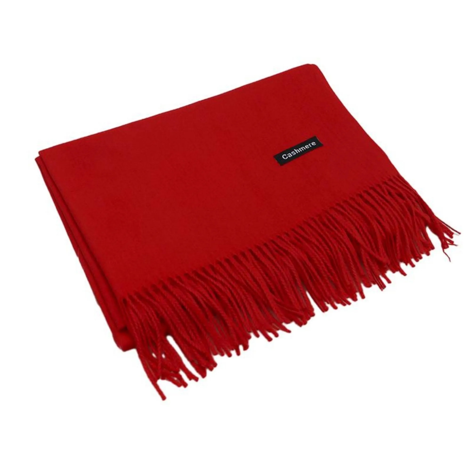 Winter Imitation Cashmere Scarf With Tassels MOQ 100PCS 2