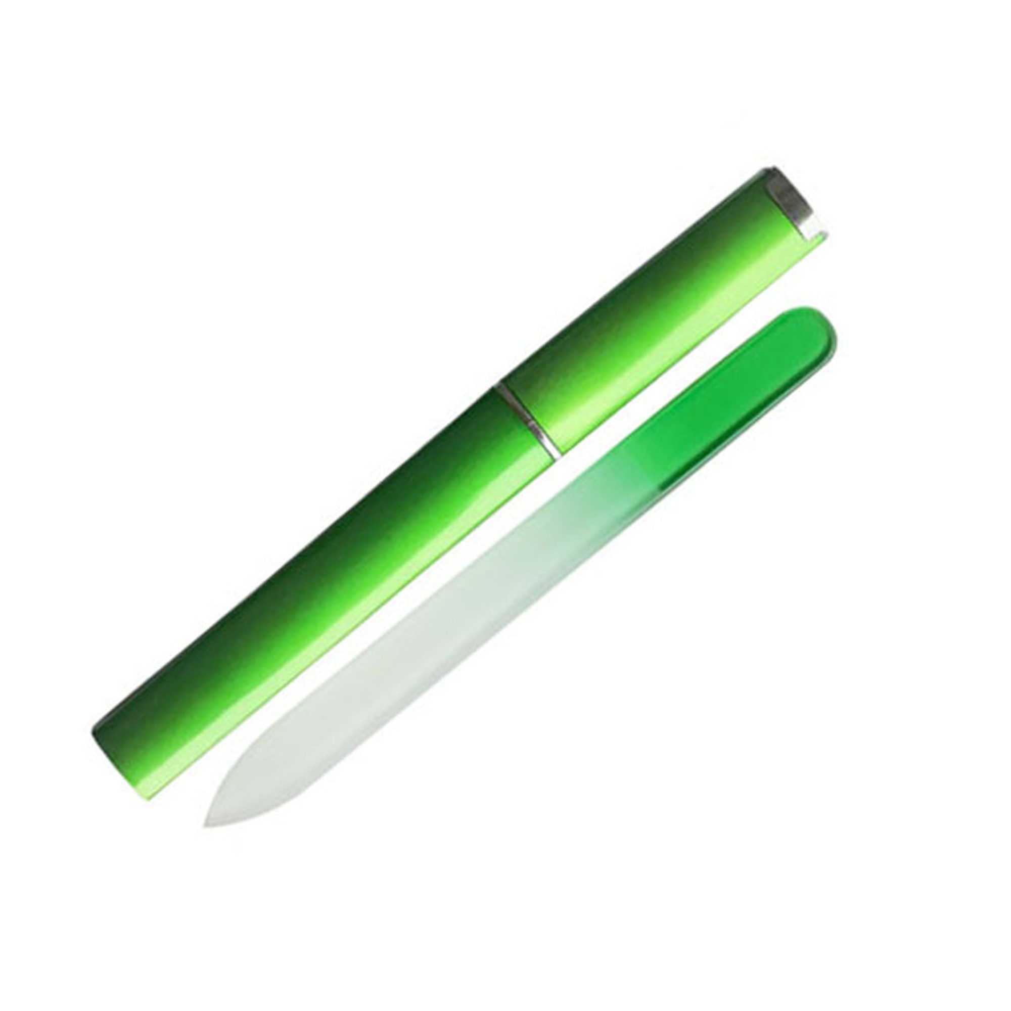 Double Sided Glass Nail File With Protective Case 5.9" 11