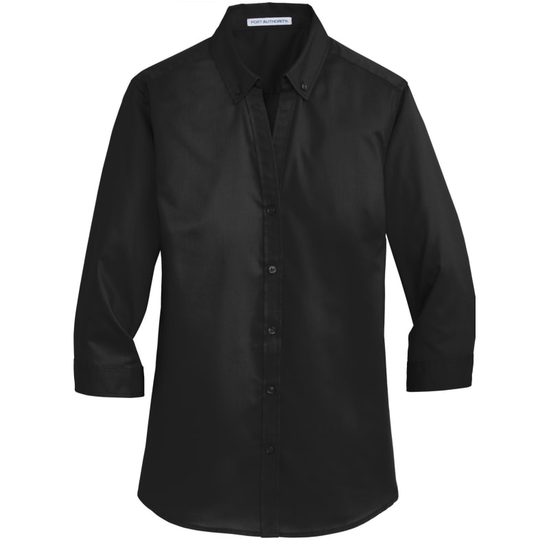 Port Authority Ladies 3/4-Sleeve SuperPro Twill Shirt. 32