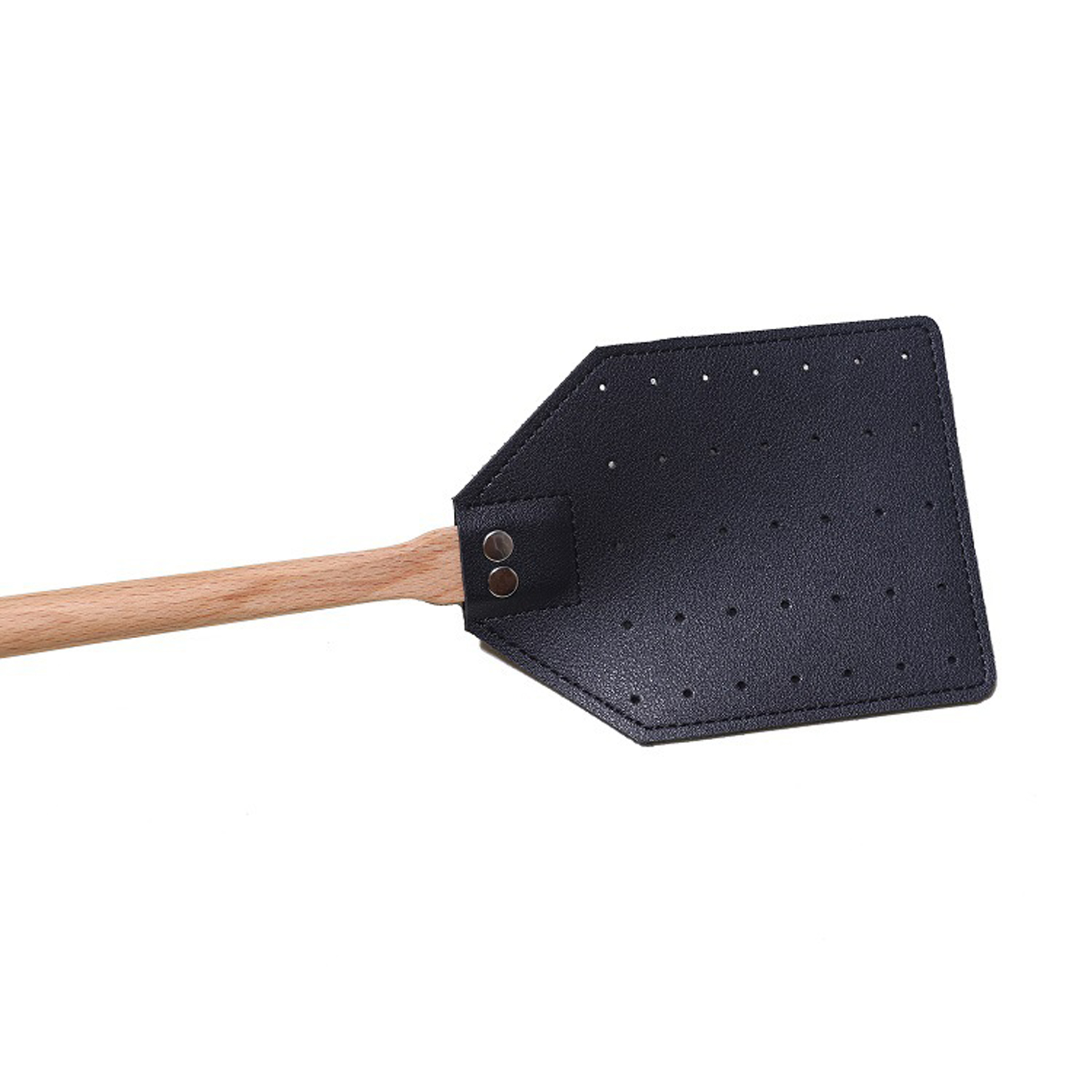 Heavy-Duty Leather Fly Swatter with Wooden Handle 3