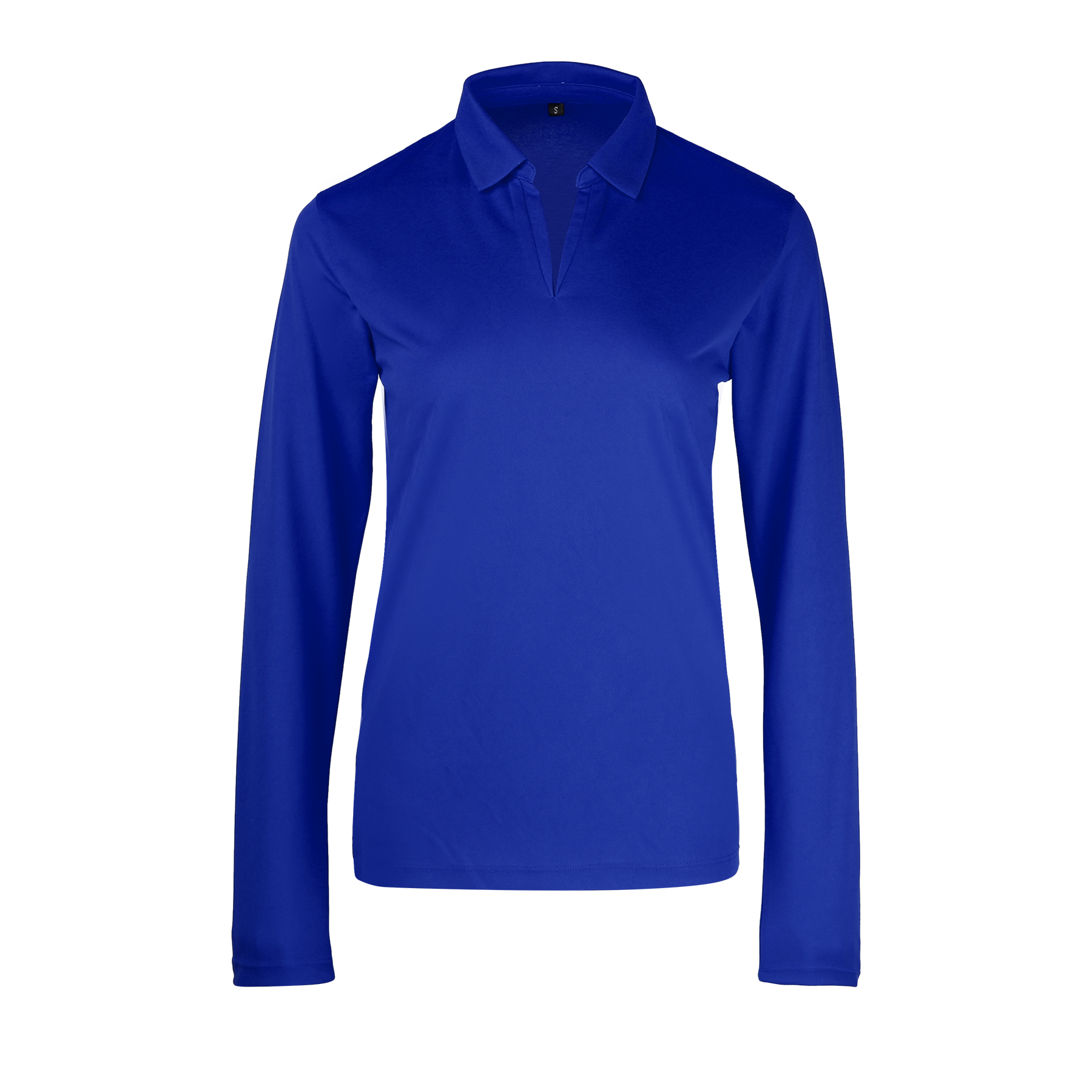 Ladies Sport Micro Pique Long Sleeve Polo Shirt 3