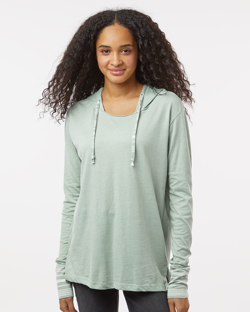 Women's Heathered Jersey Hooded Tunic - W19439 33
