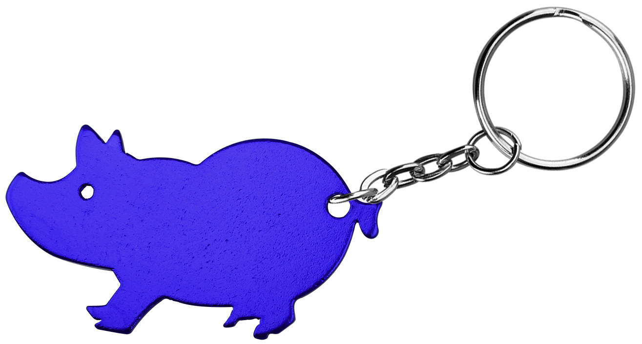 Pig shape bottle opener with key chain. 8