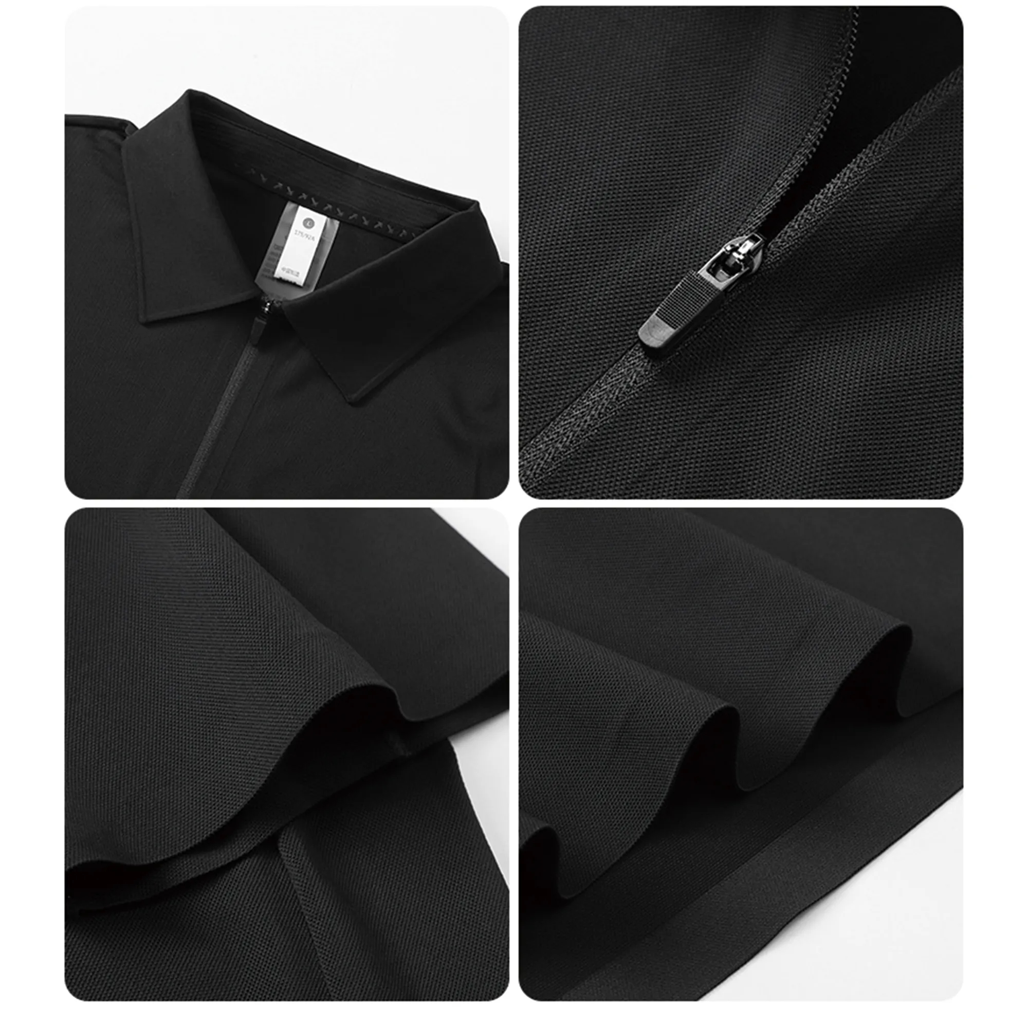 Half Zip Quick Dry Stand Collar POLO Shirt 5