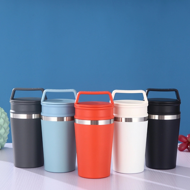 Custom 12 oz Stainless Steel Travel Mug With Handle 3