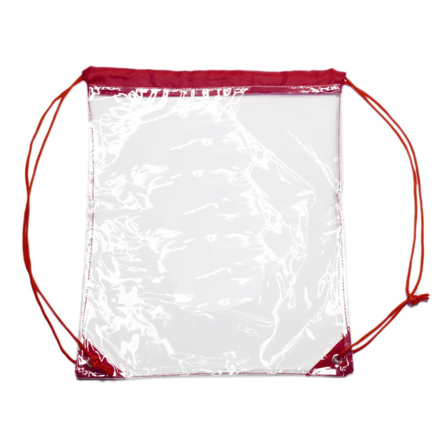Clear Cinch Up Bag Drawstring Plastic Backpacks 7