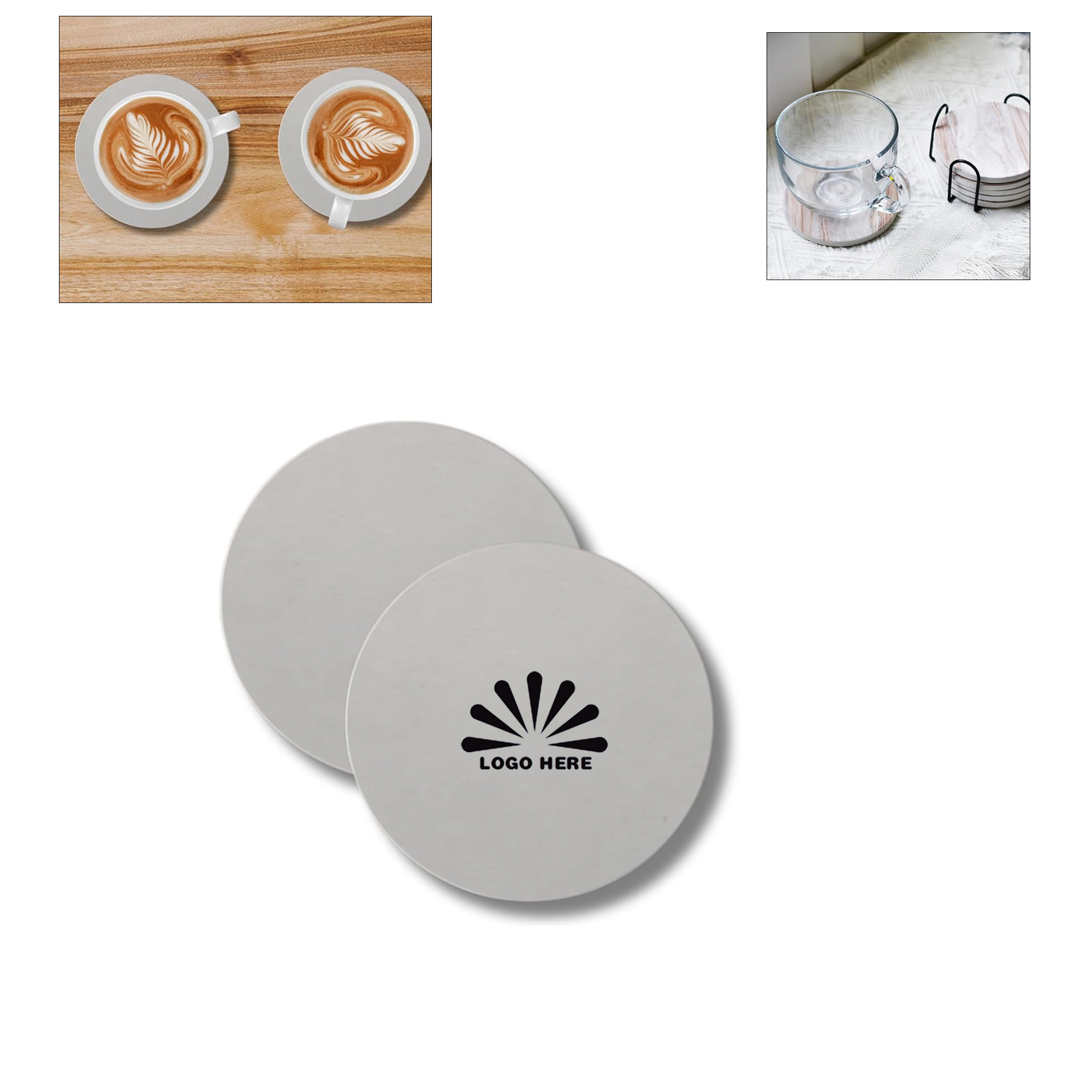 Round Ceramic Coaster 2