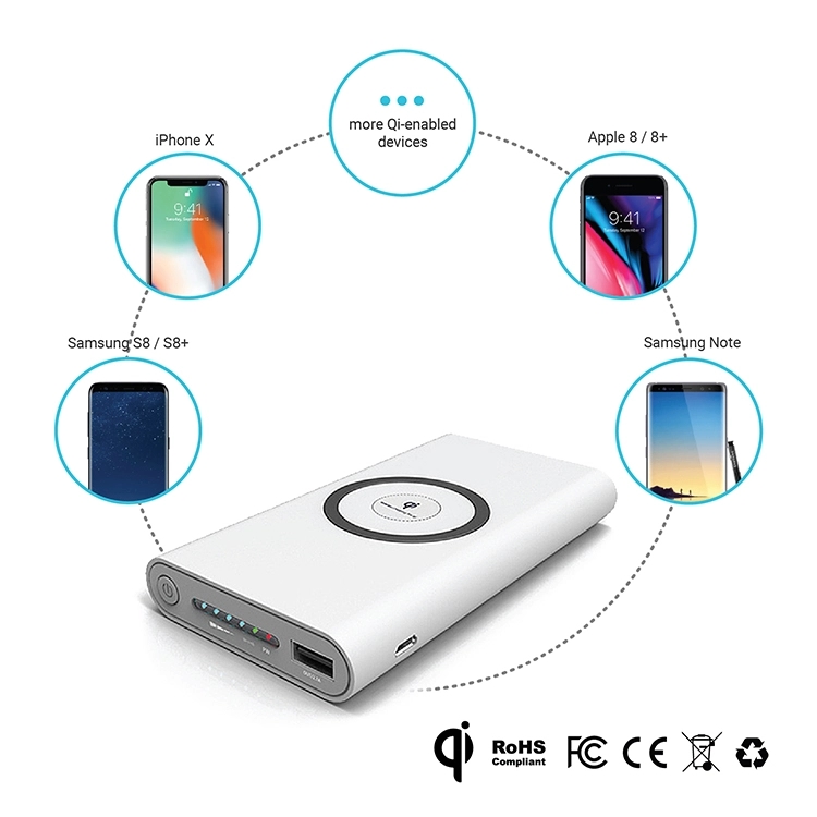 Purdue - 8000 mAh PORTABLE WIRELESS Qi POWERBANK 3