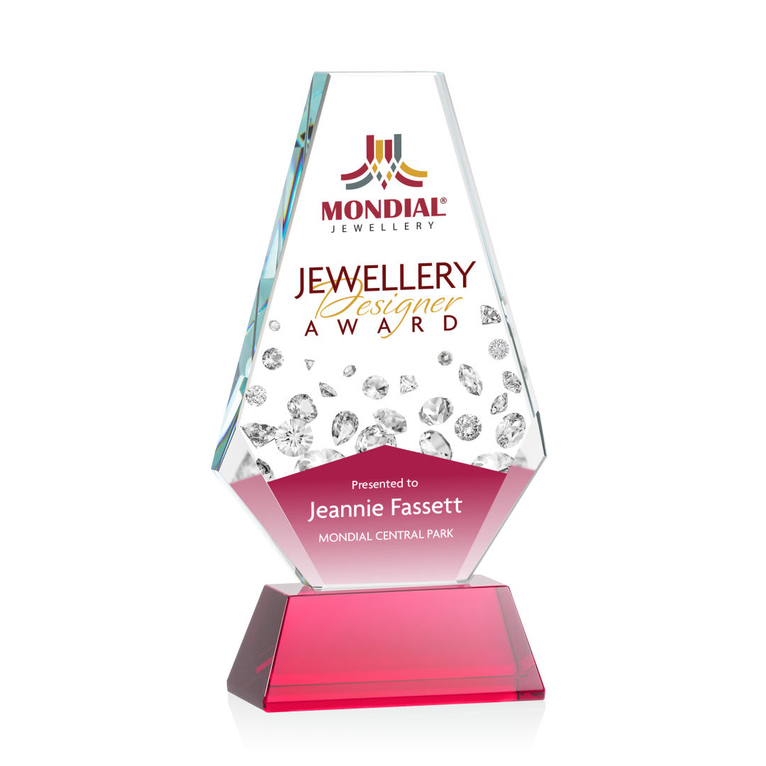 Kingsley VividPrint™ Award on Newhaven Base - Red