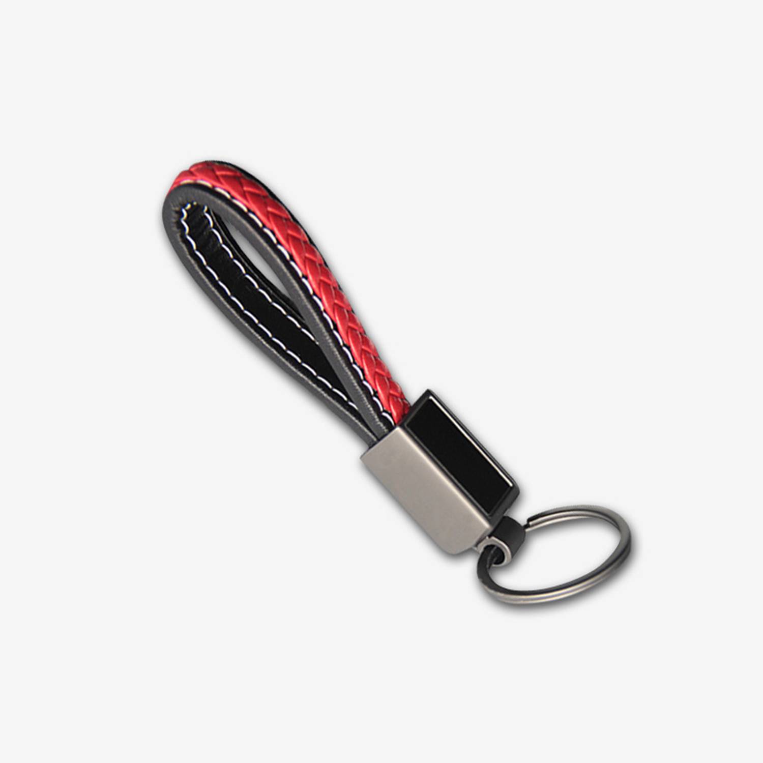 Woven Leather Rope Keychain Pendant 2