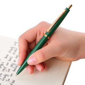 Gold Clip Metallic Retractable Cap Signing Pen 2