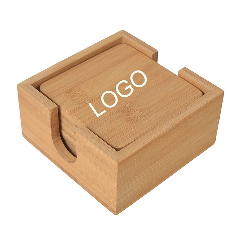Bamboo Coaster Set 4