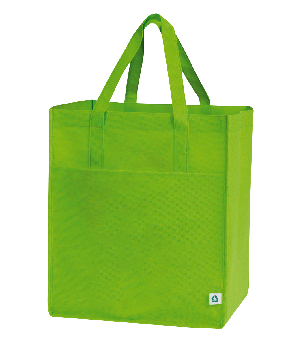 30% OFF SALE until 9/1 - Lime Green Pocket Shopper Tote 4